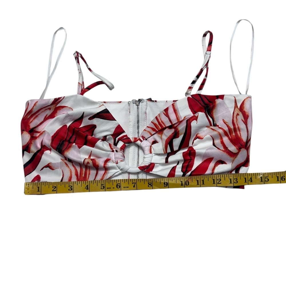 Fashion Nova.   Red and White Floral Set - Picture 9 of 10